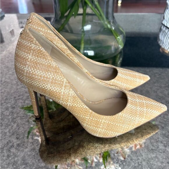 Sam Edelman HAZEL POINTED TOE PUMPS Raffia - Picture 4 of 8